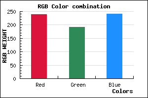 rgb background color #EFC0F0 mixer