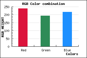 rgb background color #EFC1D9 mixer