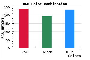 rgb background color #EFC1EA mixer