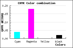 #EFCDFA color CMYK mixer