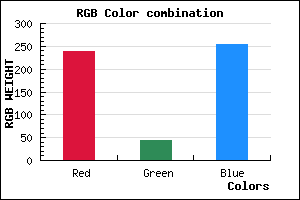 rgb background color #EF2CFF mixer