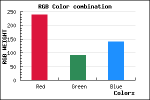 rgb background color #EF5B8C mixer