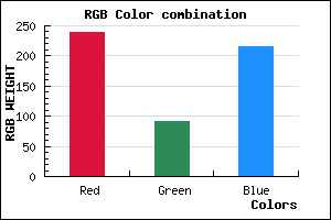 rgb background color #EF5BD8 mixer