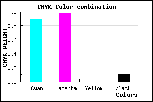 #1804E4 color CMYK mixer