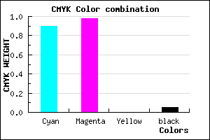 #1804F1 color CMYK mixer