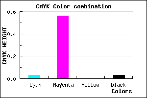 #F06EF8 color CMYK mixer