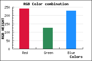 rgb background color #F07EE4 mixer