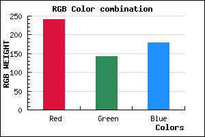 rgb background color #F08EB3 mixer