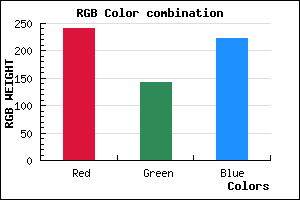 rgb background color #F08EDF mixer