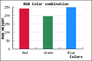 rgb background color #F0C4F8 mixer