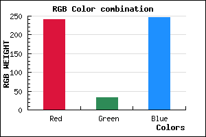 rgb background color #F021F7 mixer