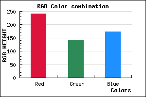 rgb background color #F18DAE mixer