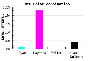 #F1BCF4 color CMYK mixer