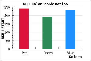 rgb background color #F1BFE9 mixer
