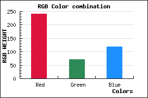 rgb background color #F14877 mixer