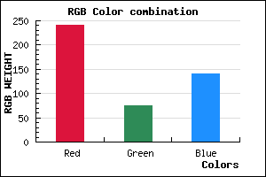 rgb background color #F14B8D mixer