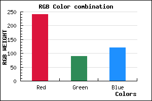 rgb background color #F15979 mixer