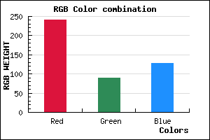 rgb background color #F15980 mixer