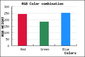 rgb background color #F2B9FB mixer