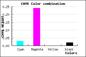 #F2BDF9 color CMYK mixer