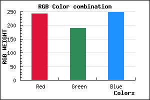 rgb background color #F2BDF9 mixer