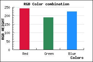 rgb background color #F2BEE1 mixer