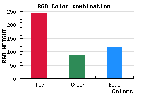 rgb background color #F25875 mixer
