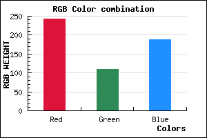 rgb background color #F36DBC mixer