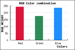 rgb background color #F3AFEC mixer