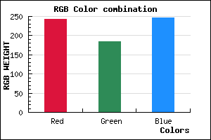 rgb background color #F3B9F7 mixer