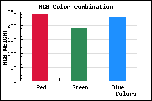 rgb background color #F3BDE8 mixer