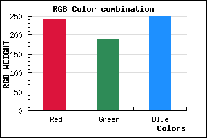 rgb background color #F3BEFA mixer