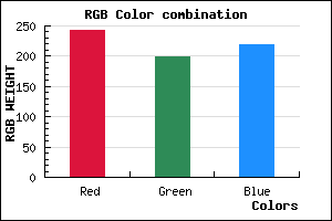 rgb background color #F3C6DB mixer