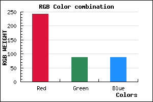 rgb background color #F35858 mixer
