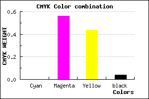 #F46C89 color CMYK mixer