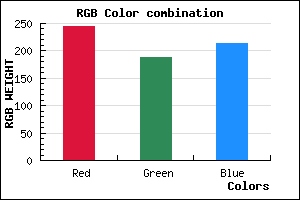 rgb background color #F4BCD5 mixer