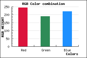 rgb background color #F4BDDD mixer