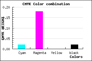 #F4CDF9 color CMYK mixer