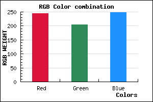 rgb background color #F4CDF9 mixer