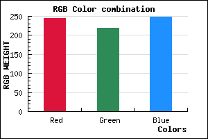 rgb background color #F4DBF9 mixer
