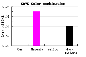 #F4E4F3 color CMYK mixer