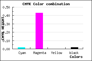 #F590FB color CMYK mixer