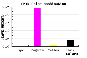 #F5B9F2 color CMYK mixer
