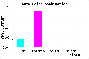 #F5D2FF color CMYK mixer