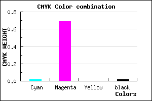 #F54FFB color CMYK mixer