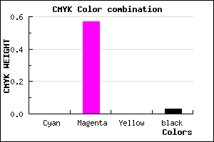 #F669F7 color CMYK mixer