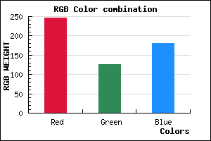 rgb background color #F67EB5 mixer