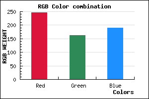 rgb background color #F6A2BD mixer