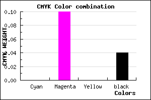 #F6DEF5 color CMYK mixer