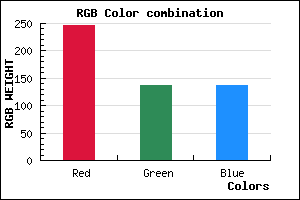rgb background color #F78888 mixer